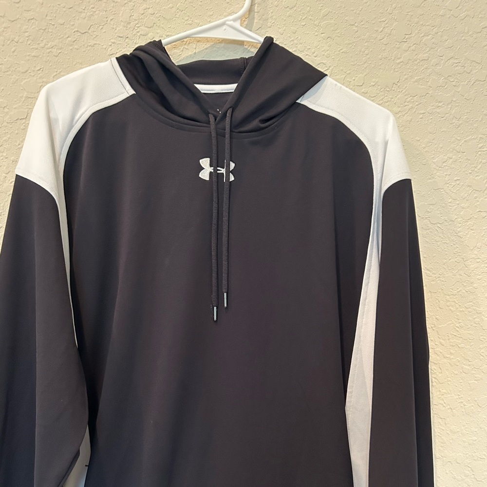 Under Armour hooded pullover.